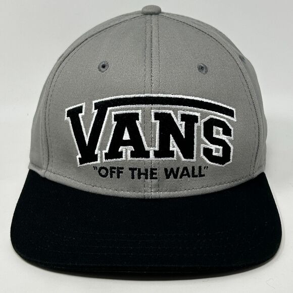 Vans Off The Wall Hat Baseball Cap Skater Skating Skateboarding Snapback Gray - Picture 9 of 9
